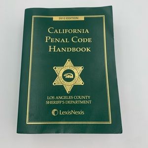 Los Angeles County Sheriff's Department Penal Code and Vehicle Code handbooks.